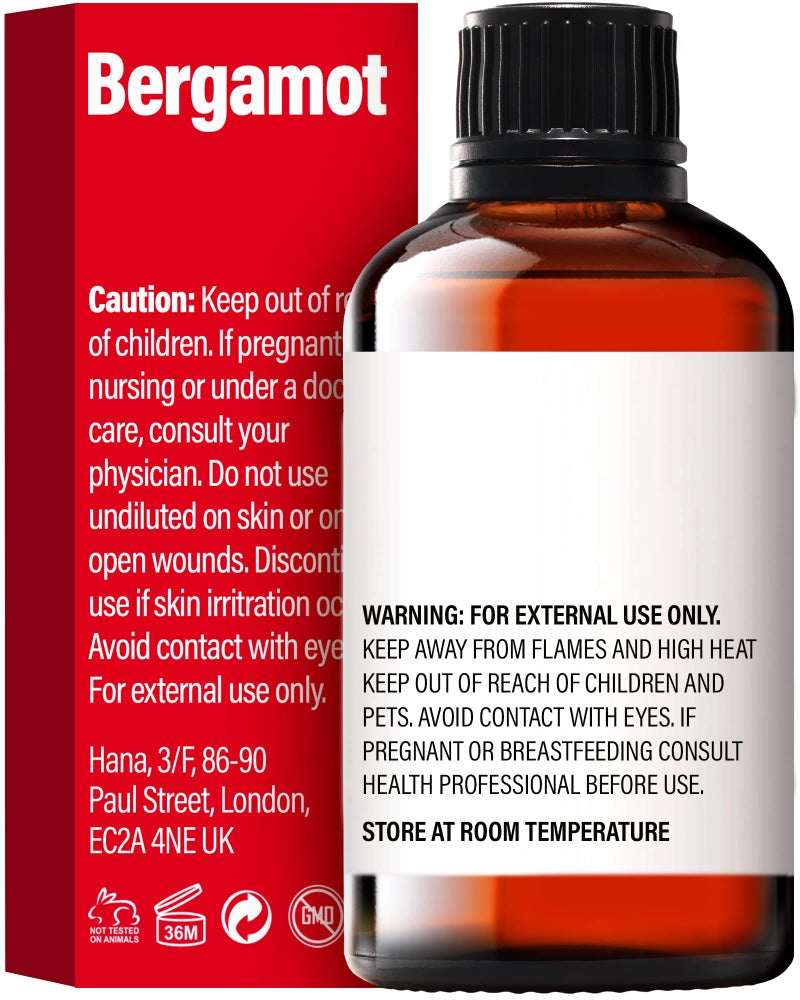 hana H'ana Bergamot Essential Oil - 1.02 Fl Oz - for Hair, Skin, Diffuser, Aromatherapy, DIY Candle & Soap Making - Image 2